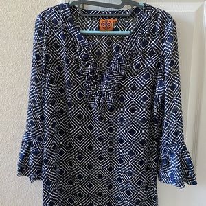 Women’s Navy Tory Burch Blouse Size 2